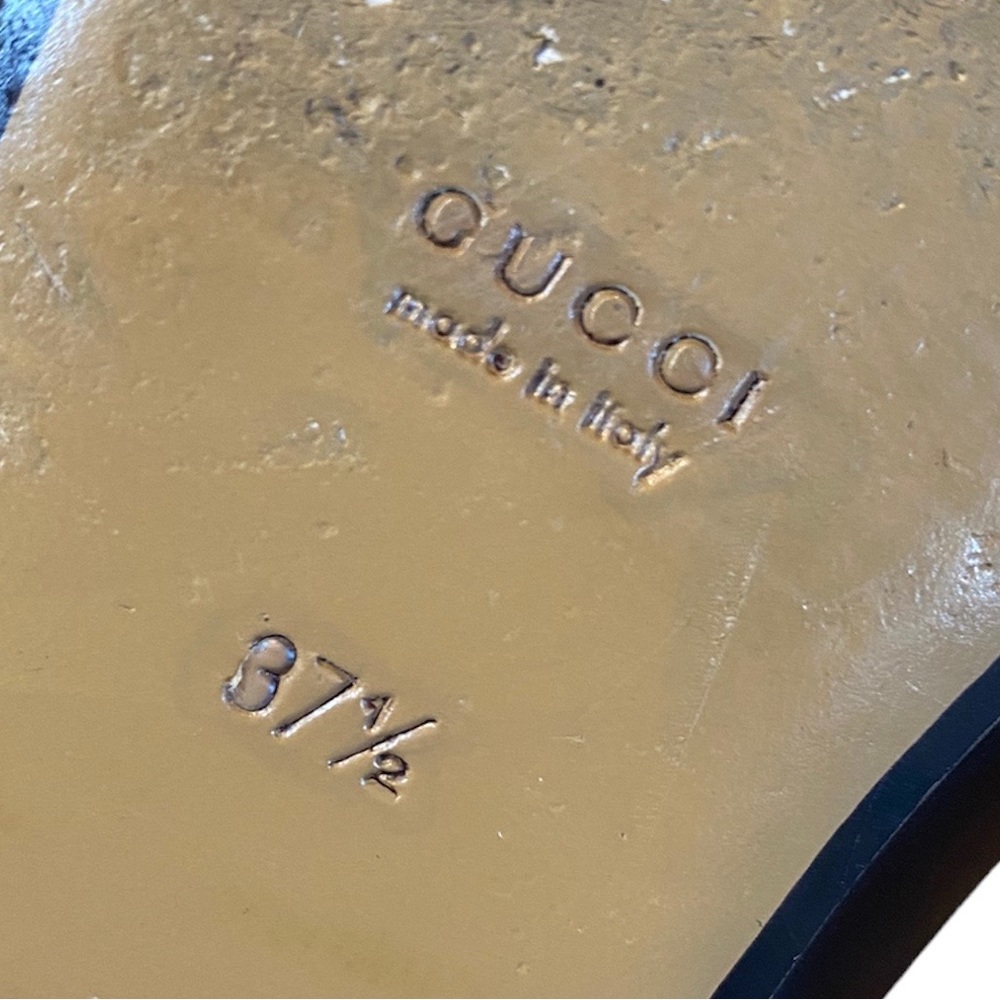 Gucci Princetown Black Leather Mules - Picture 10 of 10